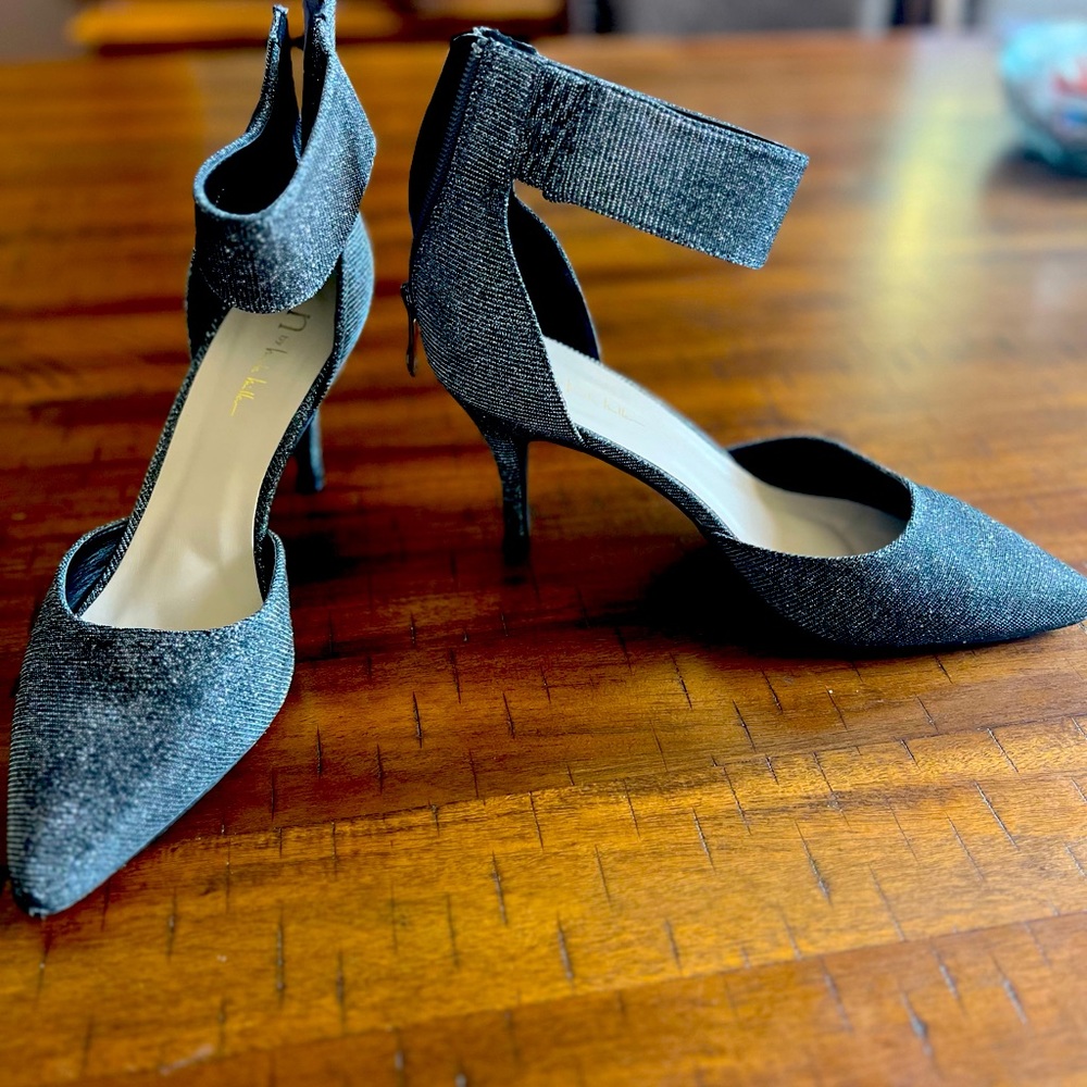 Beautiful black/silver dress shoes-  N by Nicole Miller